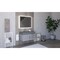 Castello Usa Amazon 36" Wall Mounted  Gray Vanity With Gray Top And Brushed Nickel Handles CB-MC-36G-BN-2056L-GR - alternate 2